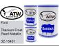 Preview: Ford, Titanium Frost Pearl Metallic, 3Z / 6401: 500ml Lackdose + 500ml Klarlack + 250ml Härter - Set, von ATW Autoteile West.